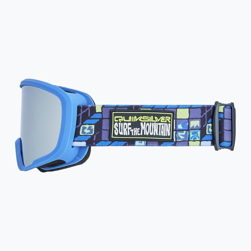 Gogle snowboardowe dziecięce Quiksilver Shredder 3D check/clux ml silver 4