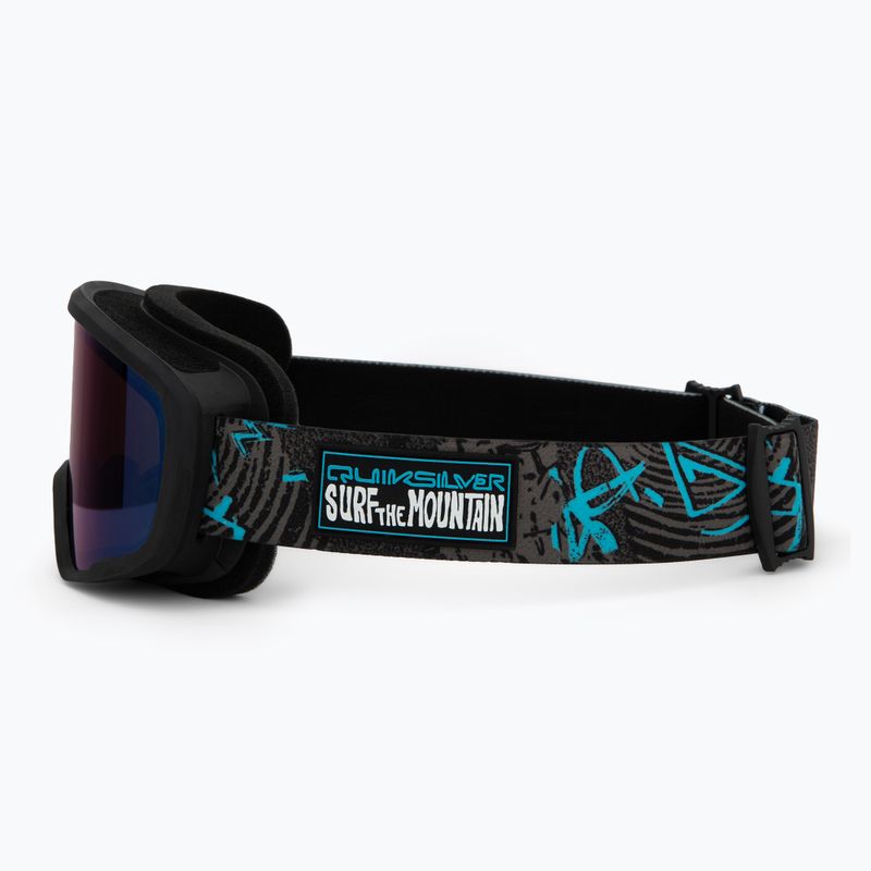 Gogle snowboardowe dziecięce Quiksilver Shredder rave mix/clux ml blue 4