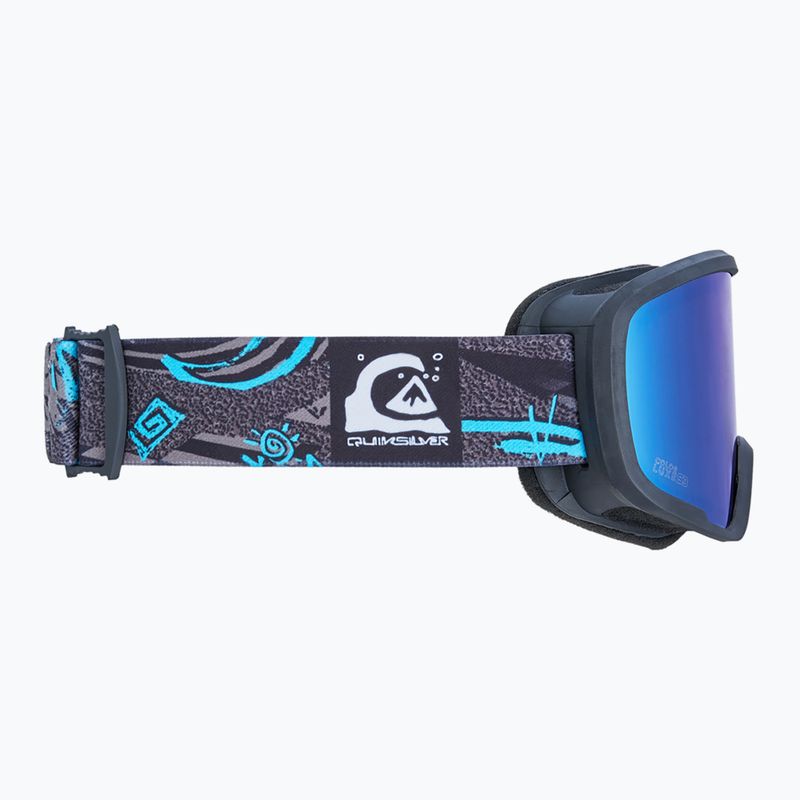 Gogle snowboardowe dziecięce Quiksilver Shredder rave mix/clux ml blue 7