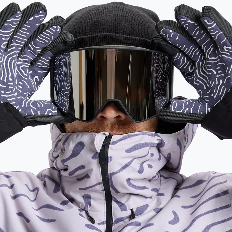 Gogle snowboardowe męskie Quiksilver Storm MG black/ black clux ml silver 5