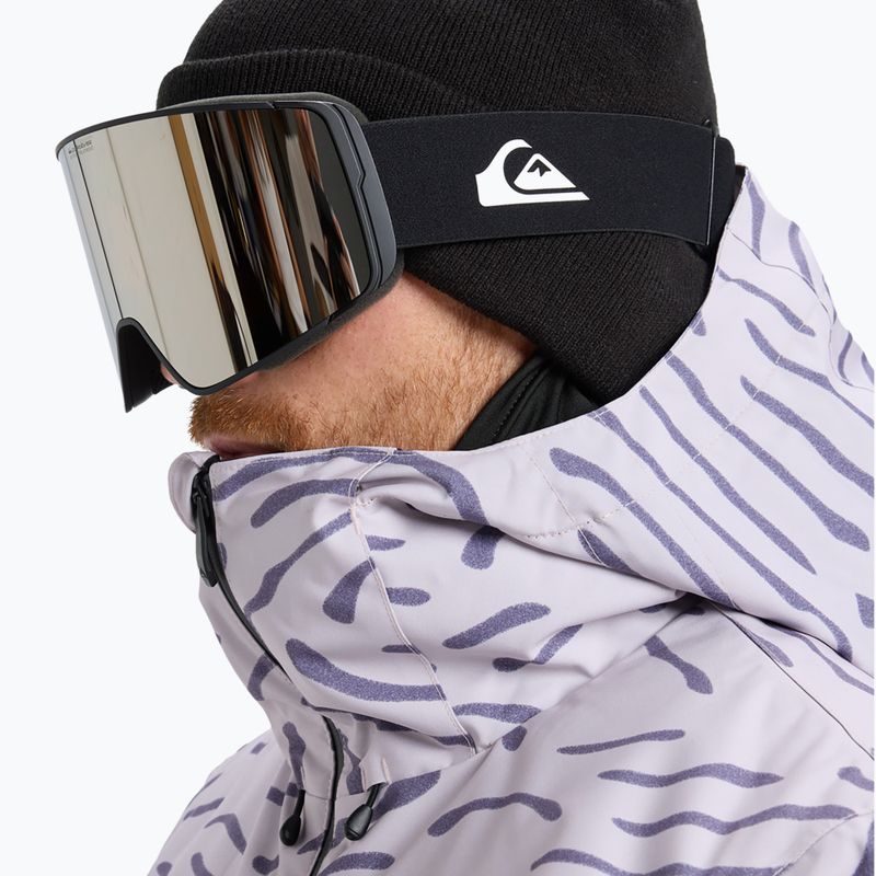 Gogle snowboardowe męskie Quiksilver Storm MG black/ black clux ml silver 7