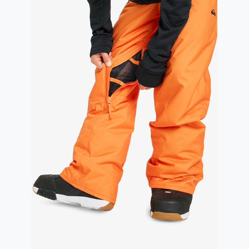 Spodnie snowboardowe dziecięce Quiksilver Estate orange peel 8