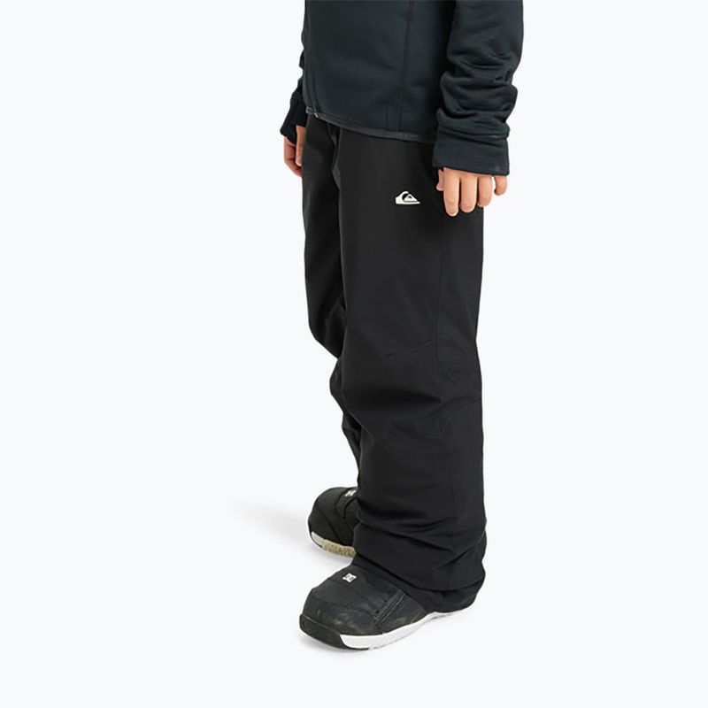 Spodnie snowboardowe dziecięce Quiksilver Estate true black 4