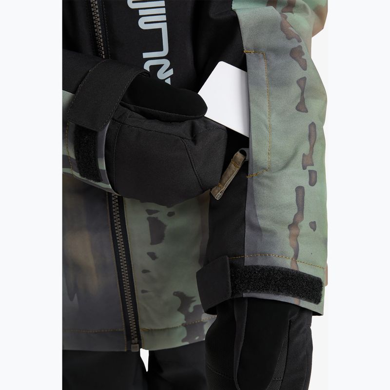 Kurtka snowboardowa dziecięca Quiksilver Side Hit Block bloomfade dark ivy 6
