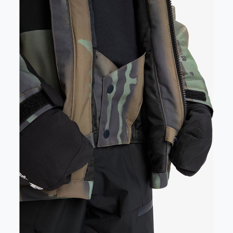 Kurtka snowboardowa dziecięca Quiksilver Side Hit Block bloomfade dark ivy 7