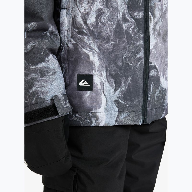 Kurtka snowboardowa dzięcięca Quiksilver Mission Printed thermostamp grayscale 6