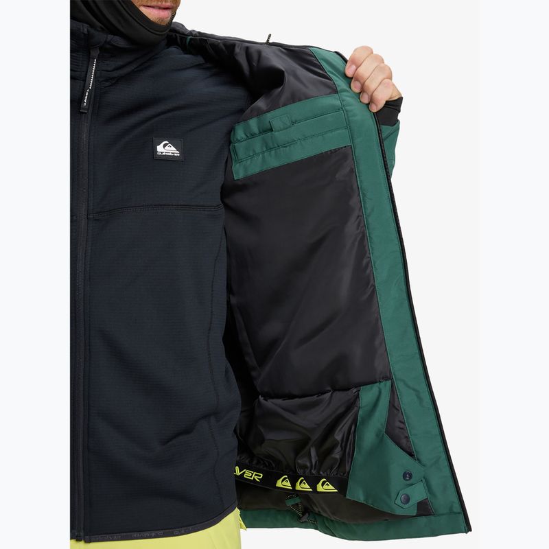 Kurtka snowboardowa męska Quiksilver Titano trekking green 11