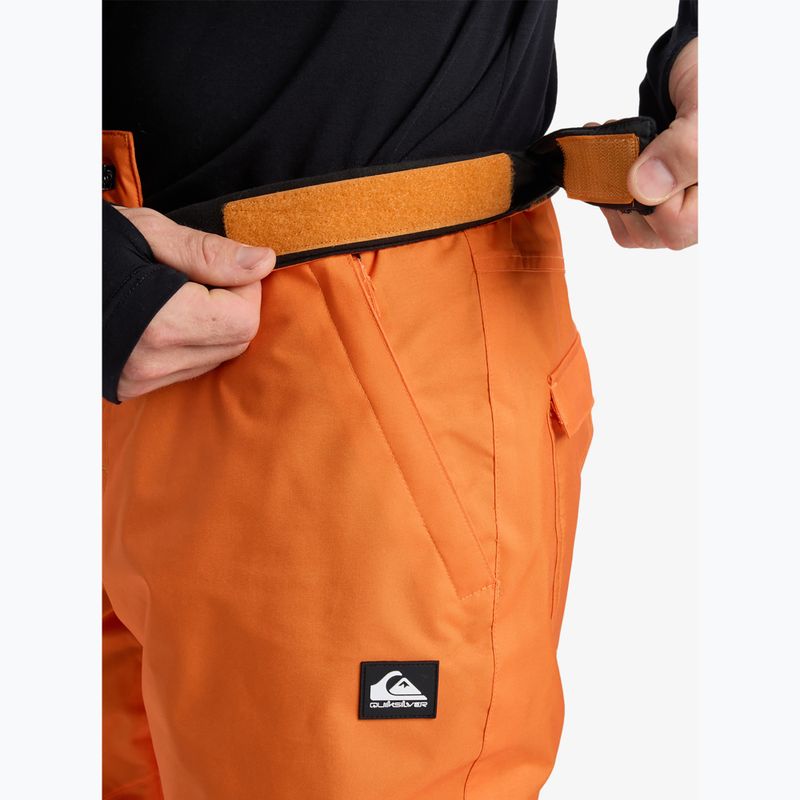 Spodnie snowboardowe męskie Quiksilver Estate orange peel 8