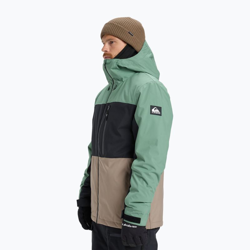 Kurtka snowboardowa męska Quiksilver Sycamore Block 20K dark ivy 4
