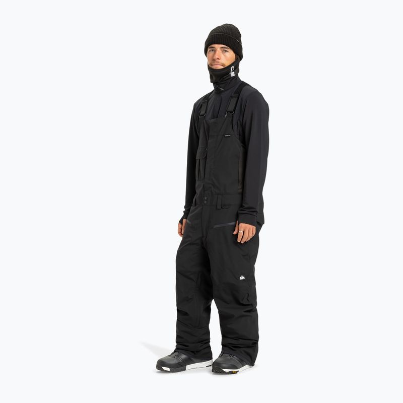 Spodnie snowboardowe męskie Quiksilver Paramo Stretch 20K Bib true black 3
