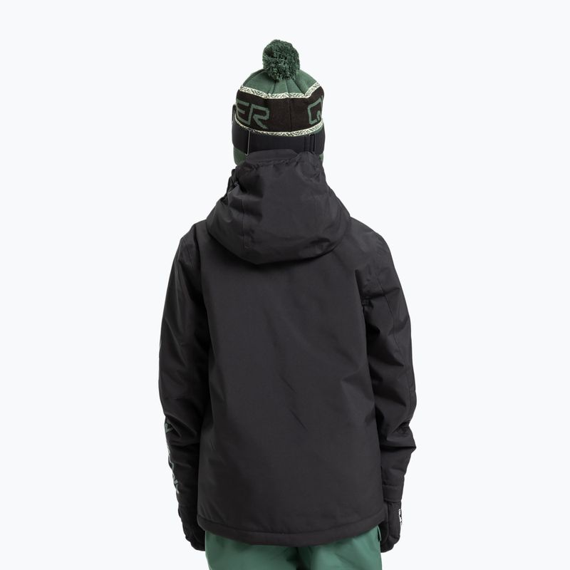 Kurtka snowboardowa dziecięca Quiksilver Mission true black 3