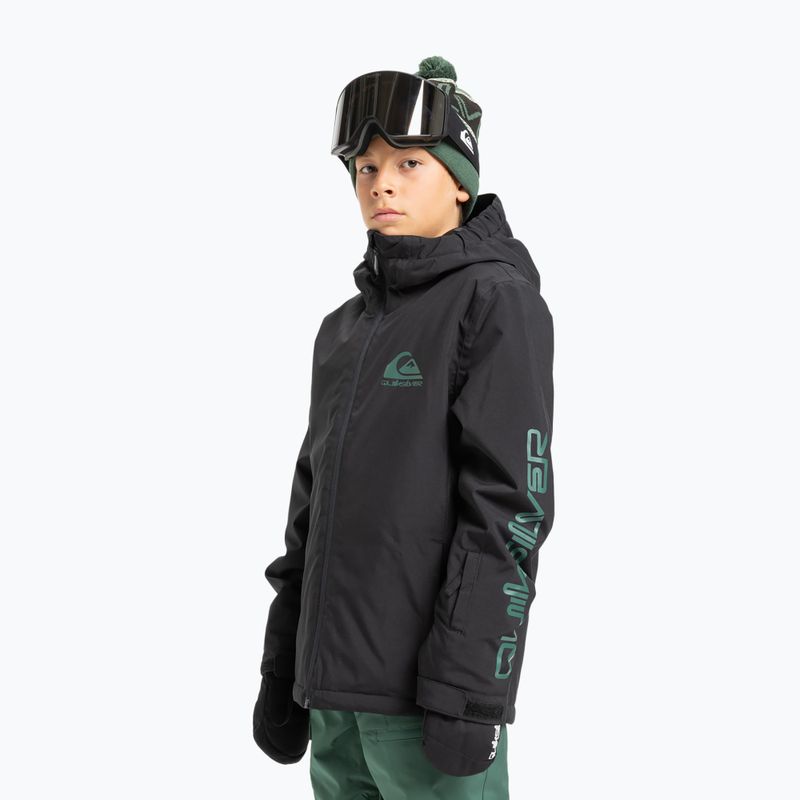 Kurtka snowboardowa dziecięca Quiksilver Mission true black 4