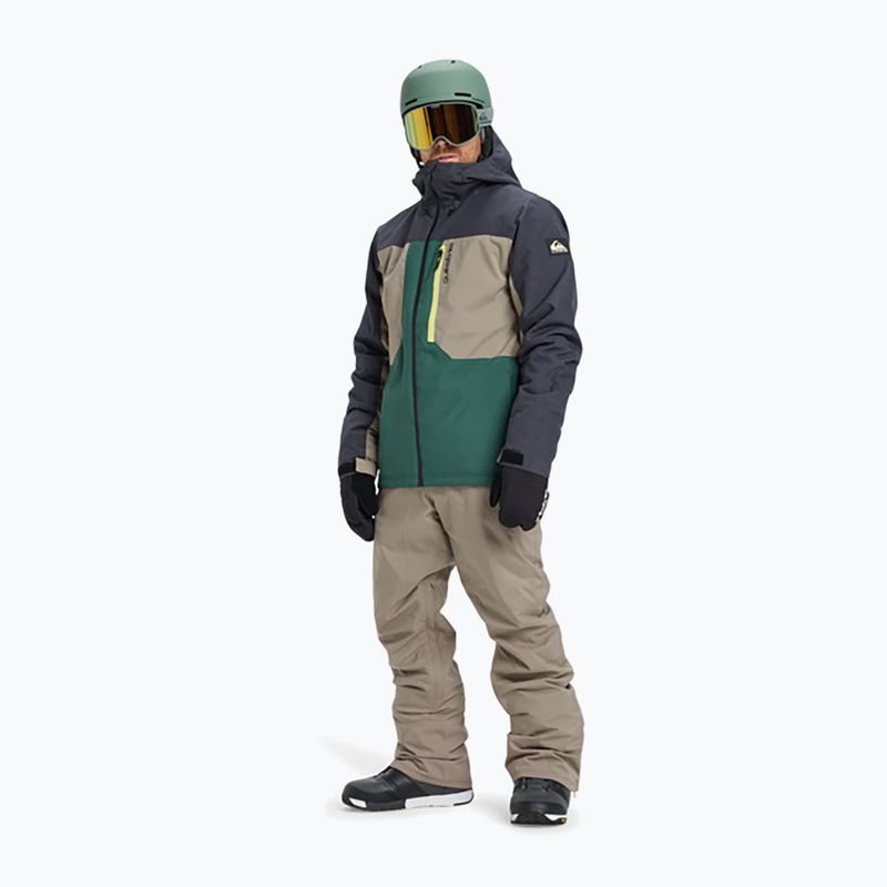 Kurtka snowboardowa męska Quiksilver Dawson trekking green 2