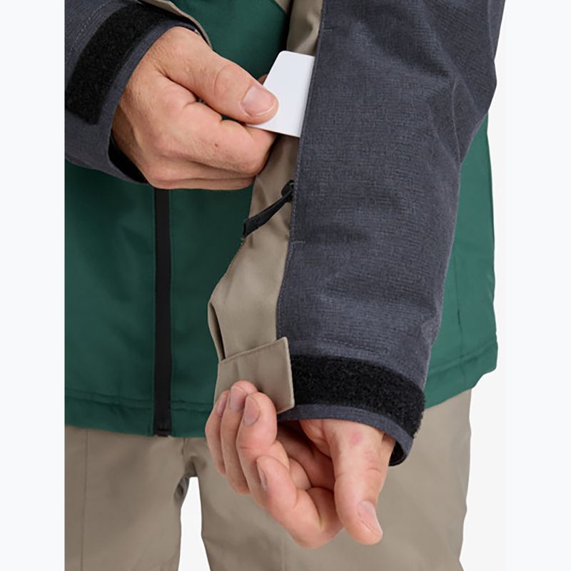 Kurtka snowboardowa męska Quiksilver Dawson trekking green 11