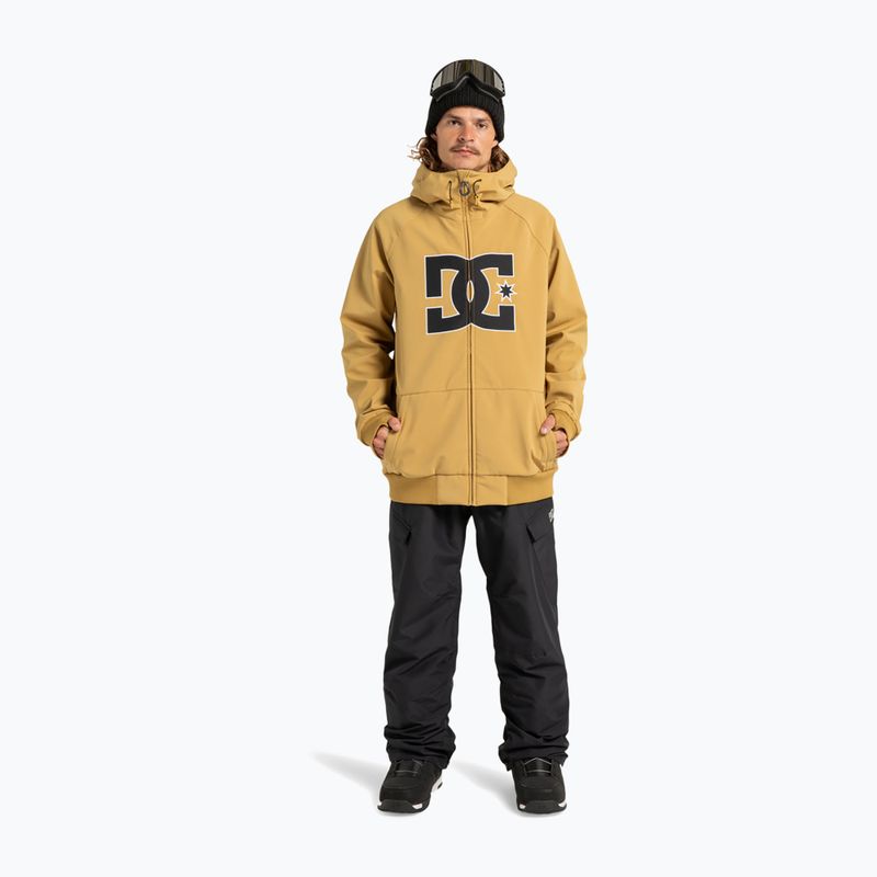 Kurtka snowboardowa męska DC Spectrum Softshell mustard gold 2