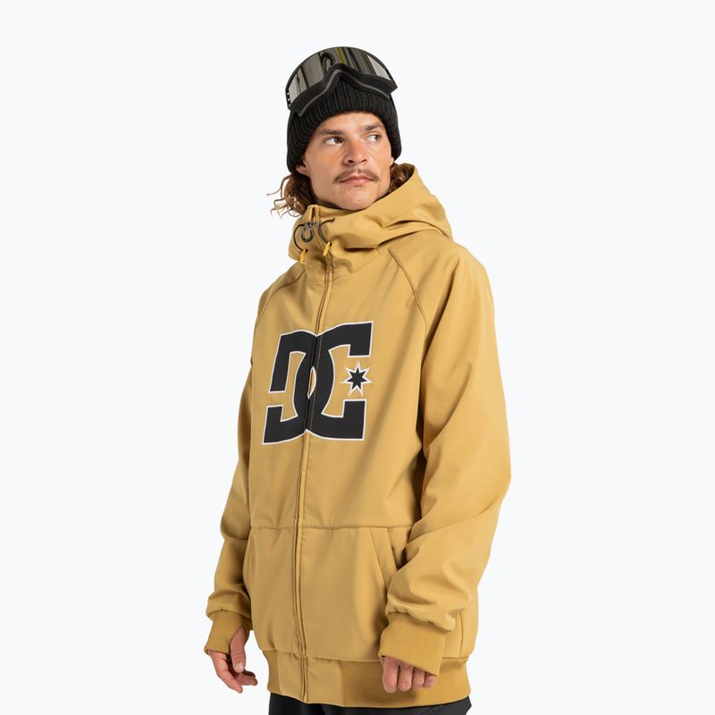 Kurtka snowboardowa męska DC Spectrum Softshell mustard gold 4