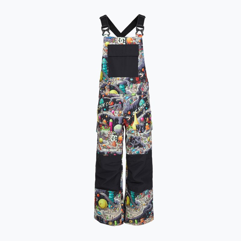 Spodnie snowboardowe dziecięce DC Roadblock Youth Bib outer world black 3