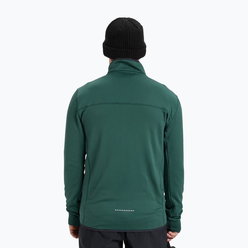 Bluza snowboardowa męska Quiksilver Steep Point Full Zip Fleece trekking green 3