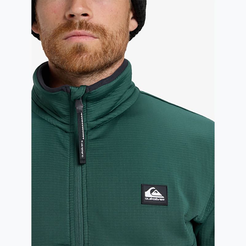 Bluza snowboardowa męska Quiksilver Steep Point Full Zip Fleece trekking green 7