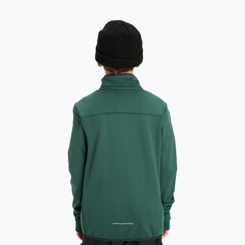 Bluza snowboardowa dziecięca Quiksilver Steep Point Full Zip trekking green 3