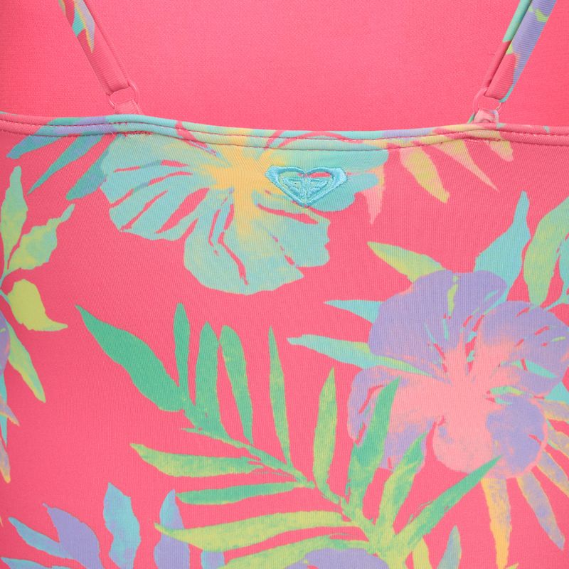 Strój kąpielowy jednoczęściowy dziecięcy ROXY Aquarella sangria sunset aquarella rg 3