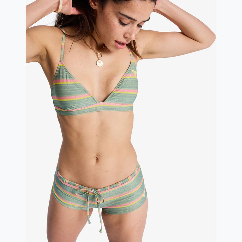 Dół od stroju kąpielowego ROXY Ocean Dreamer Classic Shorty Lr oil green say it with stripes 5