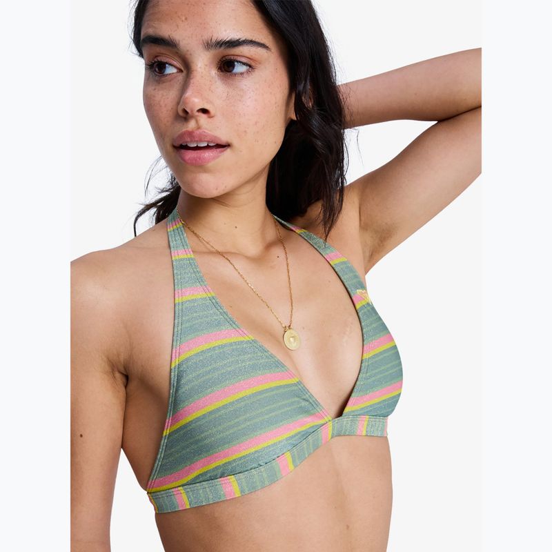 Góra od stroju kąpielowego ROXY Ocean Dreamer Fixed Tri oil green say it with stripes 4