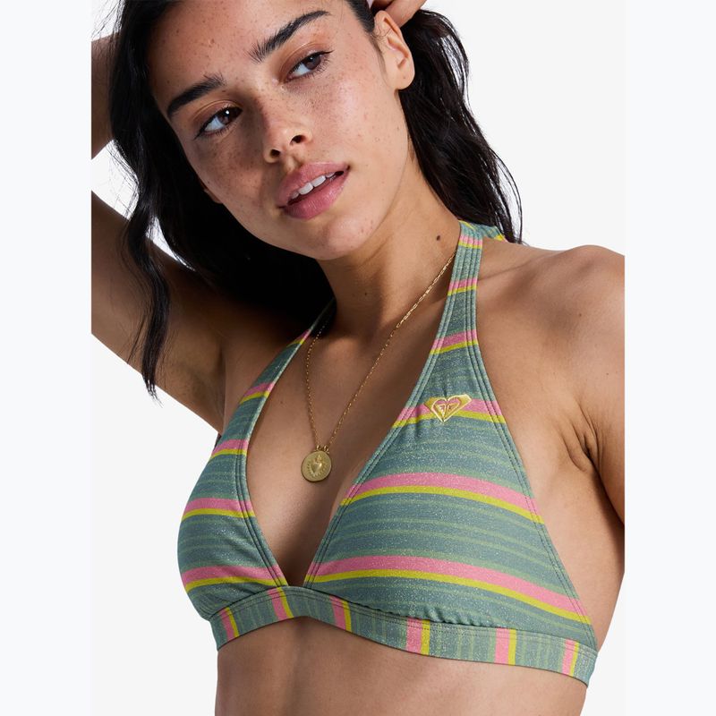 Góra od stroju kąpielowego ROXY Ocean Dreamer Fixed Tri oil green say it with stripes 5