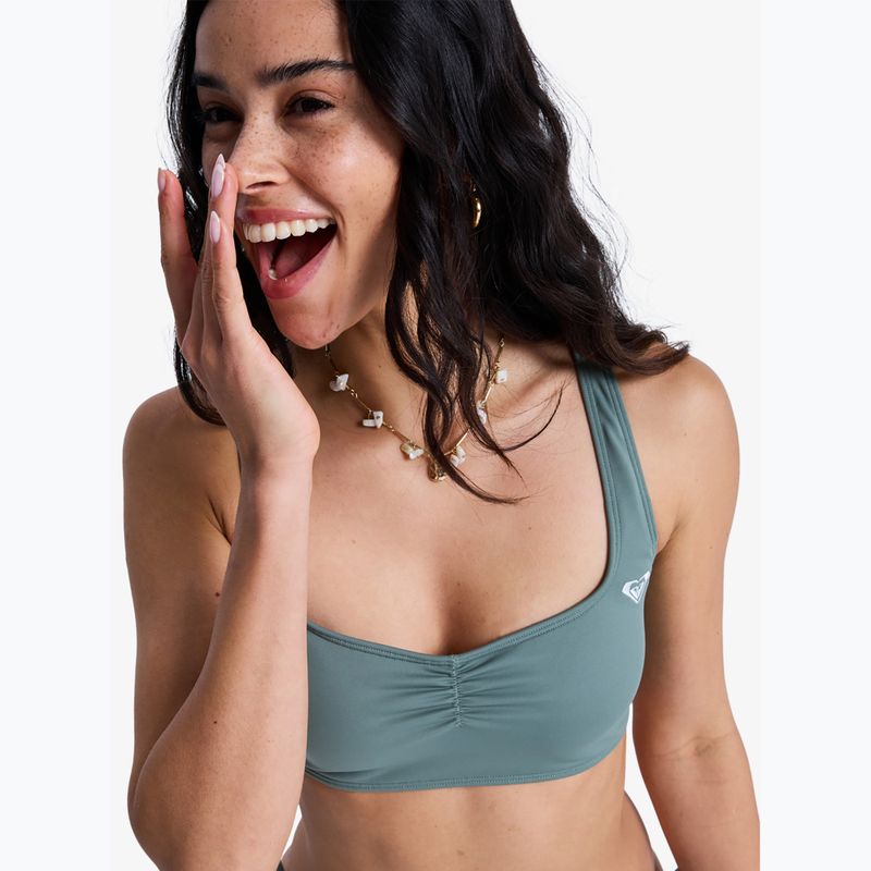 Góra od stroju kąpielowego ROXY Solid Essentials Bralette agave green 6
