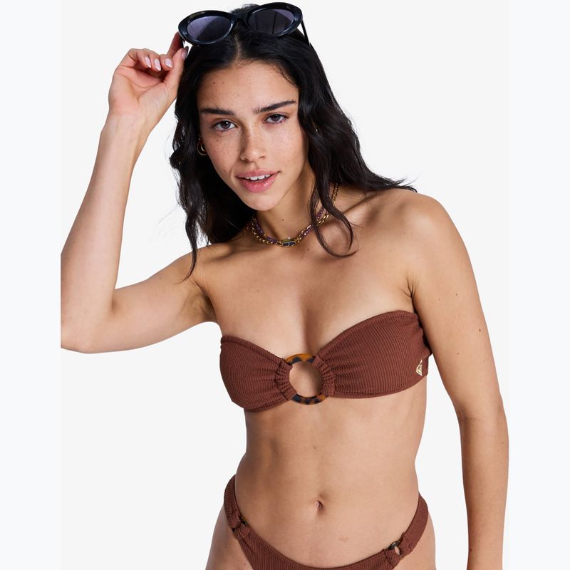 Góra od stroju kąpielowego ROXY Sunshine Bandeau cappuccino 6