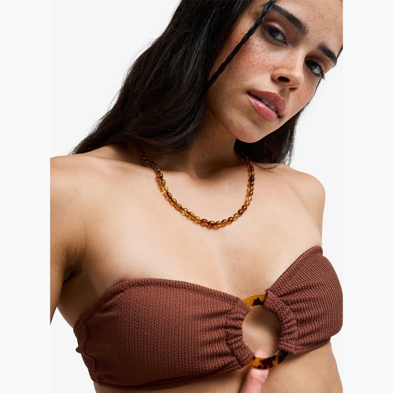 Góra od stroju kąpielowego ROXY Sunshine Bandeau cappuccino 7