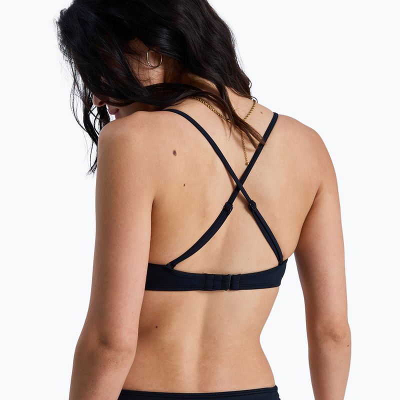 Góra od stroju kąpielowego ROXY Solid Essentials Wrap Bralette anthracite 3