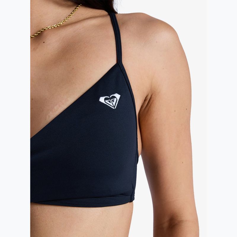 Góra od stroju kąpielowego ROXY Solid Essentials Wrap Bralette anthracite 6