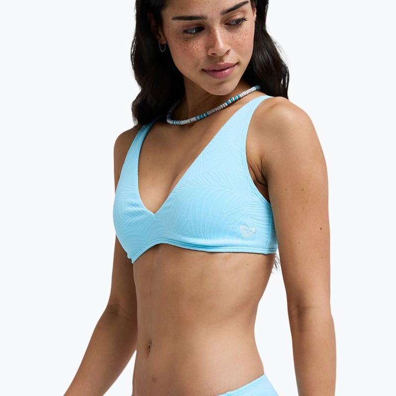 Góra od stroju kąpielowego ROXY Palm Dreams Elongated Tri tanager turquoise 5