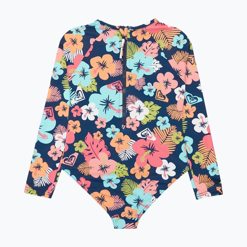 Strój kąpielowy jednoczęściowy dziecięcy ROXY Morning Flower Onesie mood indigo morning flowers 2