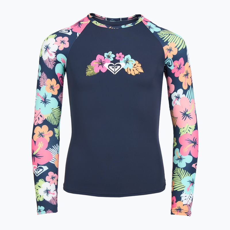 Strój kąpielowy dwuczęściowy dziecięcy ROXY Morning Flower Lycra Set mood indigo morning flowers 3