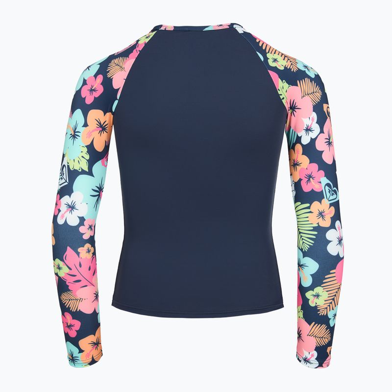 Strój kąpielowy dwuczęściowy dziecięcy ROXY Morning Flower Lycra Set mood indigo morning flowers 4