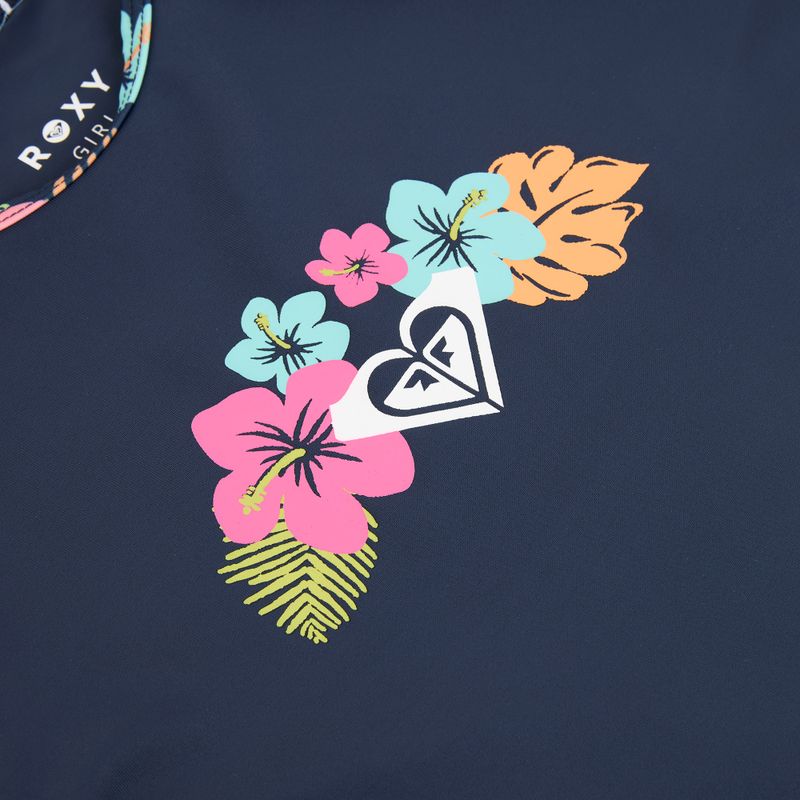 Strój kąpielowy dwuczęściowy dziecięcy ROXY Morning Flower Lycra Set mood indigo morning flowers 5