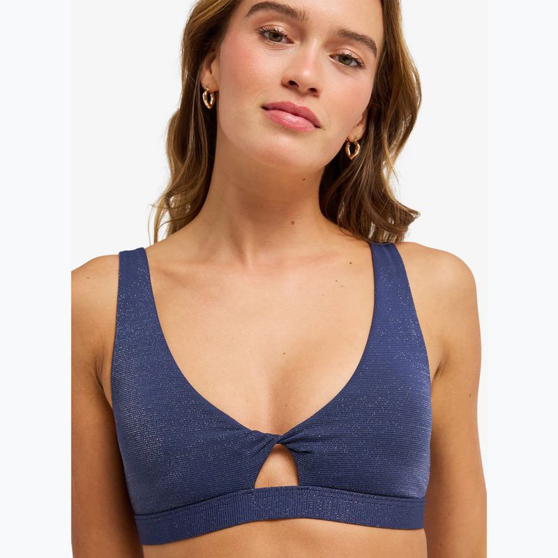 Góra od stroju kąpielowego ROXY Paradise Wave Elongated Tri mood indigo 5