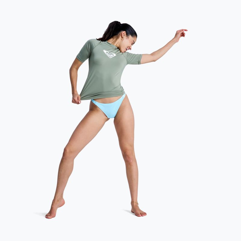 Koszulka do pływania damska ROXY Whole Hearted oil green 2