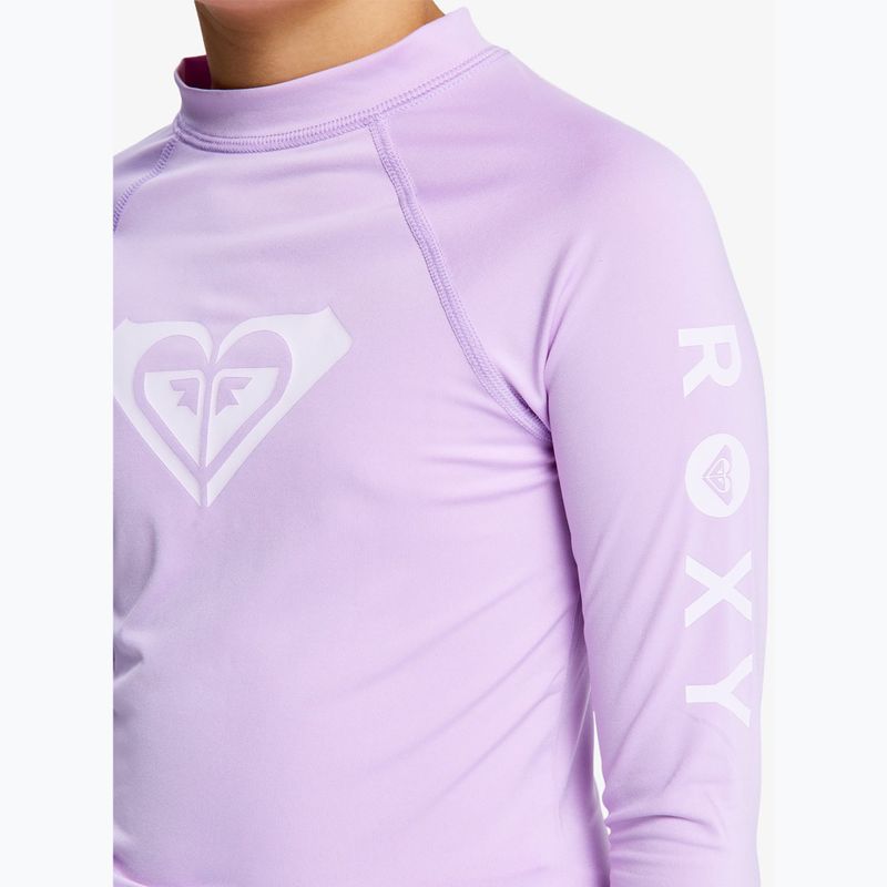 Longsleeve do pływania dziecięcy ROXY Whole Hearted crocus petal 4