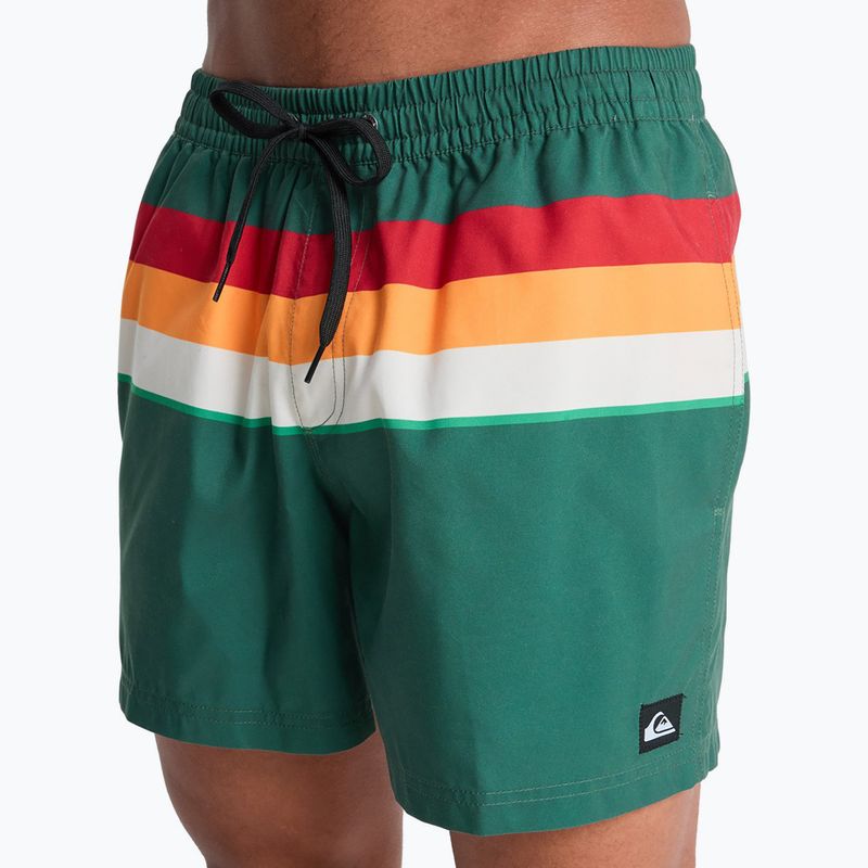 Szorty kąpielowe męskie Quiksilver Everyday Printed Volley 15" forest outside stripe 7