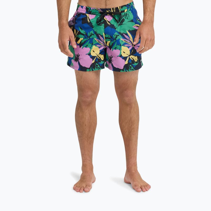 Szorty kąpielowe męskie Quiksilver Everyday Printed Volley 15" dark navy interact floral 3