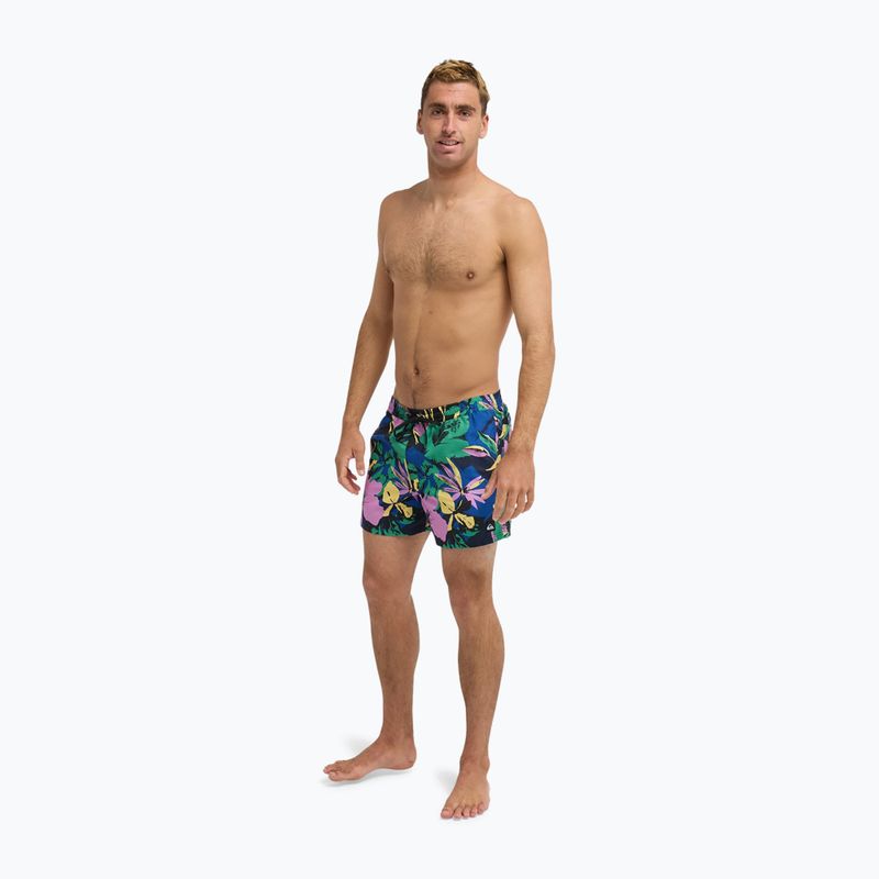 Szorty kąpielowe męskie Quiksilver Everyday Printed Volley 15" dark navy interact floral 4