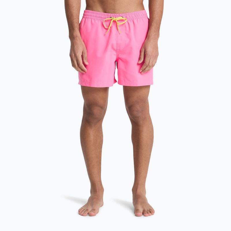 Szorty kąpielowe męskie Quiksilver Everyday Solid Volley 15" pink lemonade 3