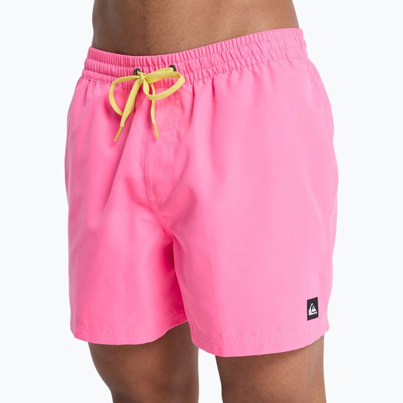 Szorty kąpielowe męskie Quiksilver Everyday Solid Volley 15" pink lemonade 7