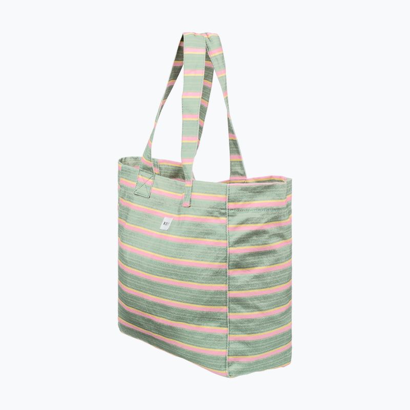 Torebka damska ROXY Anti Bad Vibes oil green say it with stripes 3