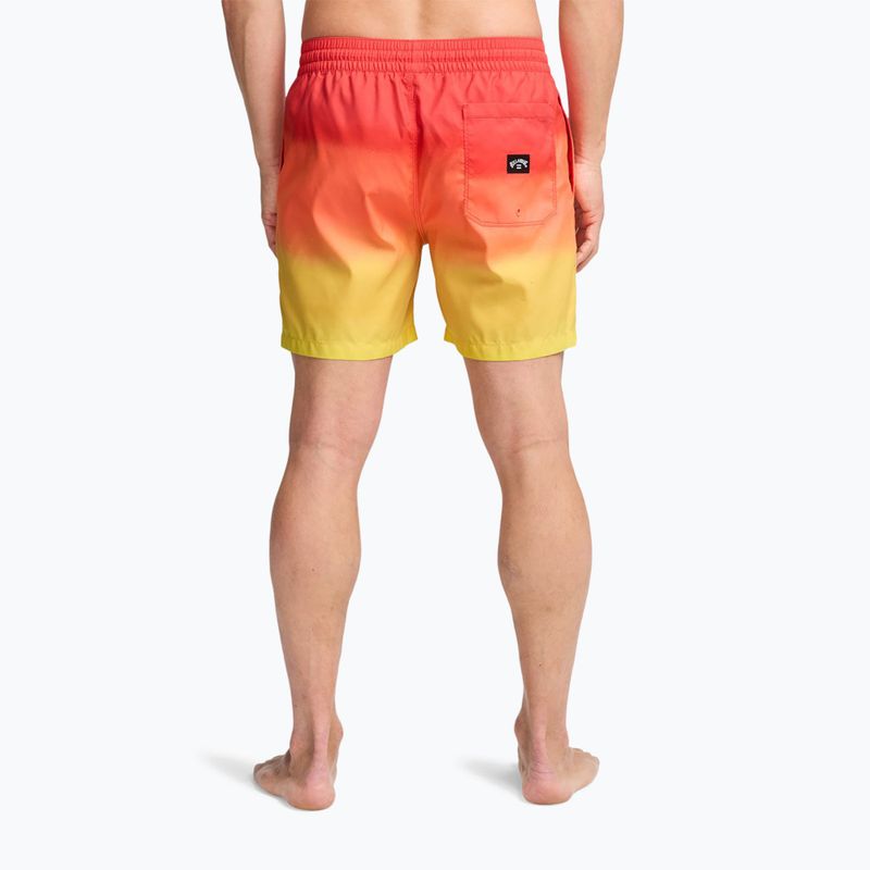 Szorty kąpielowe męskie Billabong All Day Fade Layback retro yellow 3