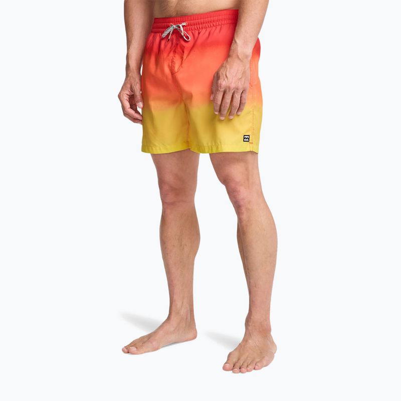 Szorty kąpielowe męskie Billabong All Day Fade Layback retro yellow 4