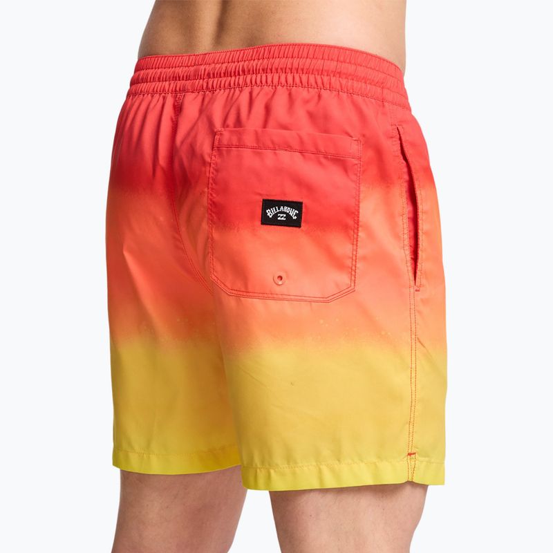 Szorty kąpielowe męskie Billabong All Day Fade Layback retro yellow 6